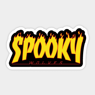 Spooky Wolves Skate Sticker